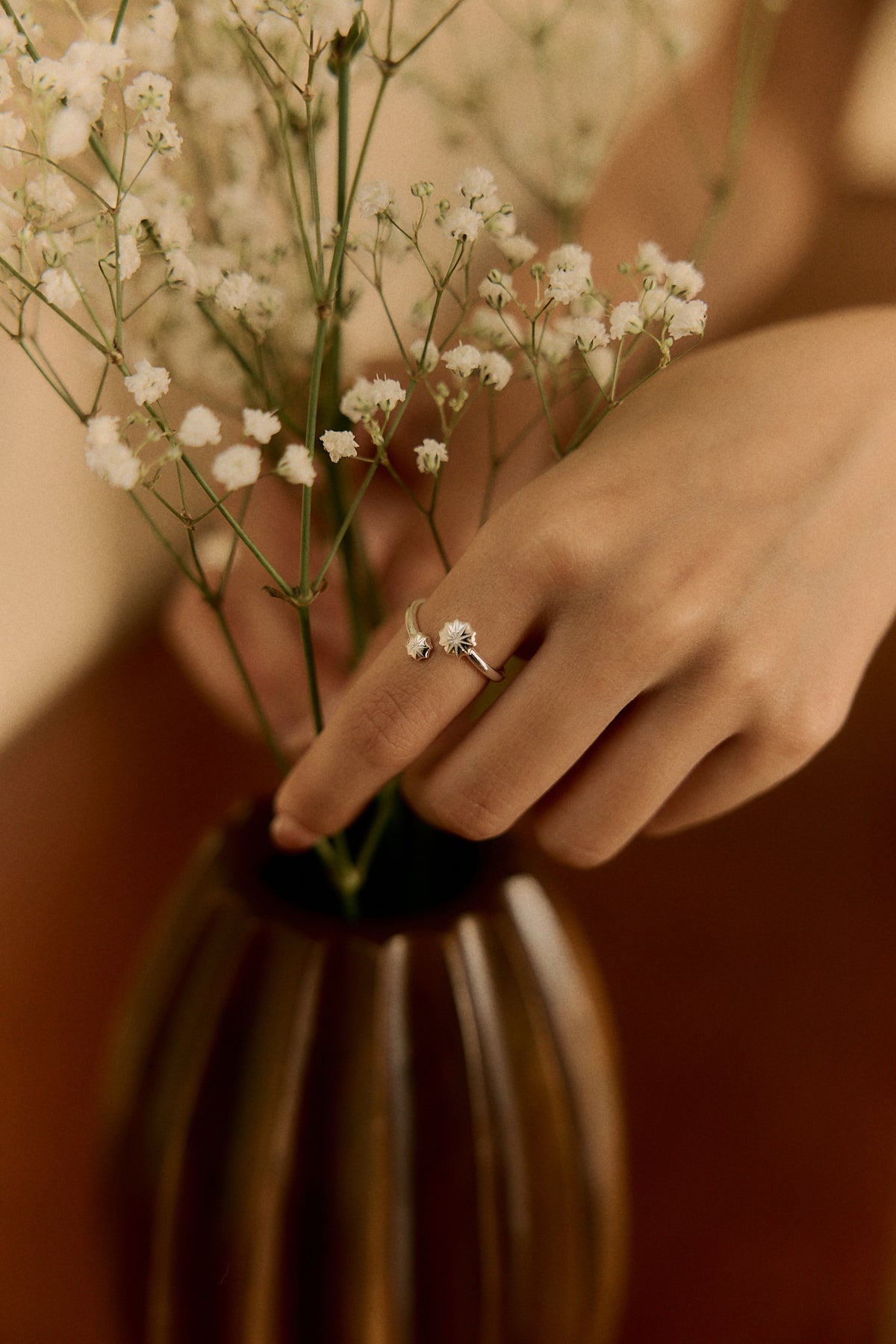 ANPOL Twin Star Ring